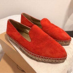 Prada Red Suede Espadrilles